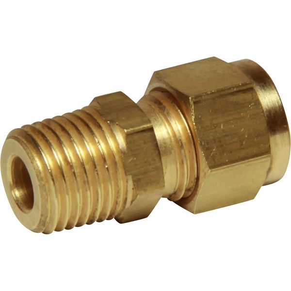AG Brass Male Stud Coupling 5/16" x 1/4" BSP Taper - PROTEUS MARINE STORE