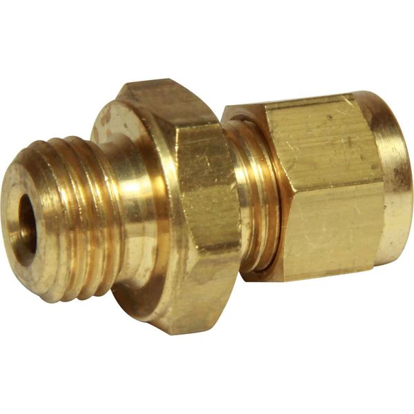AG Brass Male Stud Coupling M14 x 1.5 x 1/4" Tube - PROTEUS MARINE STORE