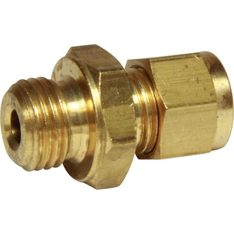 AG Brass Male Stud Coupling M14 x 1.5 x 1/4" Tube - PROTEUS MARINE STORE