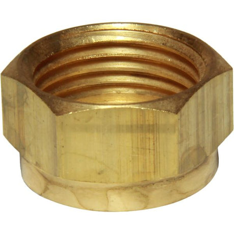 AG Brass Coupling Nut 1/2" Tube 1/2" BSP - PROTEUS MARINE STORE