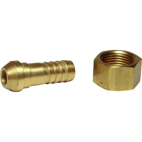 AG Brass Hose Tail Connector 3/8" BSP Nut to 3/8" Spigot - PROTEUS MARINE STORE