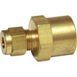 AG Brass Female Stud Coupling 3/16" - 1/4" BSP - PROTEUS MARINE STORE