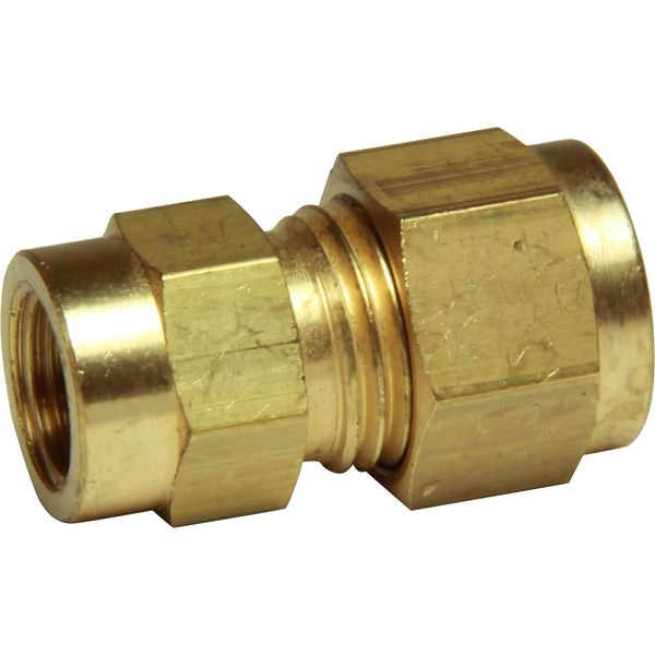 AG Brass Female Stud Coupling 1/4" - 1/8" BSP - PROTEUS MARINE STORE