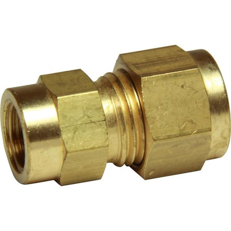 AG Brass Female Stud Coupling 1/4" - 1/8" BSP - PROTEUS MARINE STORE