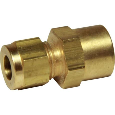AG Brass Female Stud Coupling 5/16" - 1/4" BSP - PROTEUS MARINE STORE