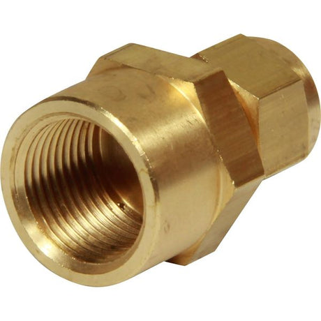 AG Brass Female Stud Coupling 5/16" - 3/8" BSP - PROTEUS MARINE STORE