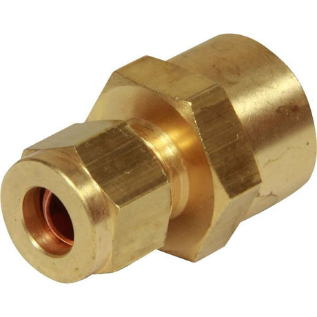 AG Brass Female Stud Coupling 5/16" - 3/8" BSP - PROTEUS MARINE STORE