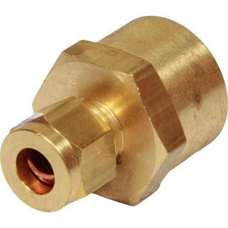AG Brass Female Stud Coupling 5/16" - 1/2" BSP - PROTEUS MARINE STORE