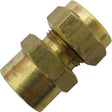 AG Brass Female Stud Coupling 3/8" - 3/8" BSP - PROTEUS MARINE STORE