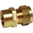AG Brass Female Stud Coupling 1/2" - 3/8" BSP - PROTEUS MARINE STORE