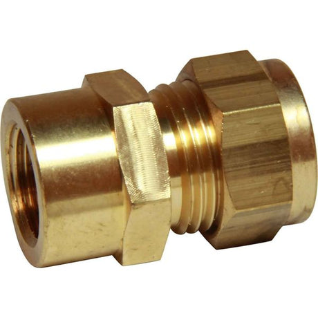 AG Brass Female Stud Coupling 1/2" - 3/8" BSP - PROTEUS MARINE STORE