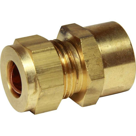 AG Brass Female Stud Coupling 1/2" - 1/2" BSP - PROTEUS MARINE STORE