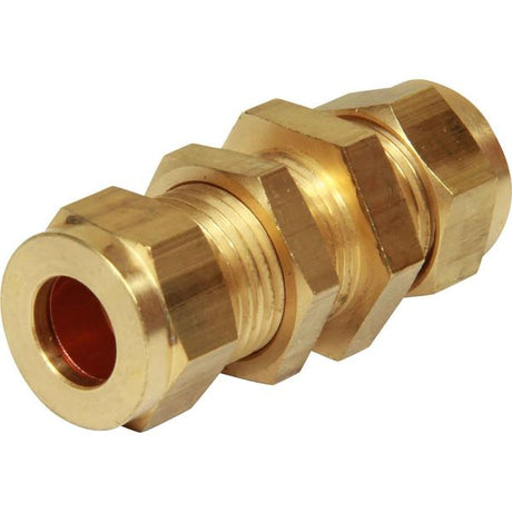 AG Brass Bulkhead Coupling 1/2" Tube 1/2" - PROTEUS MARINE STORE