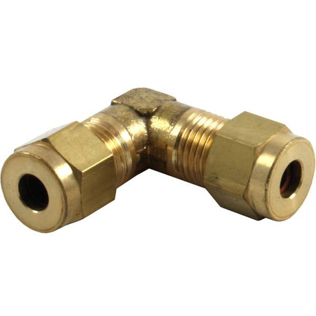AG Brass Equal Elbow Coupling 3/16" x 3/16" - PROTEUS MARINE STORE