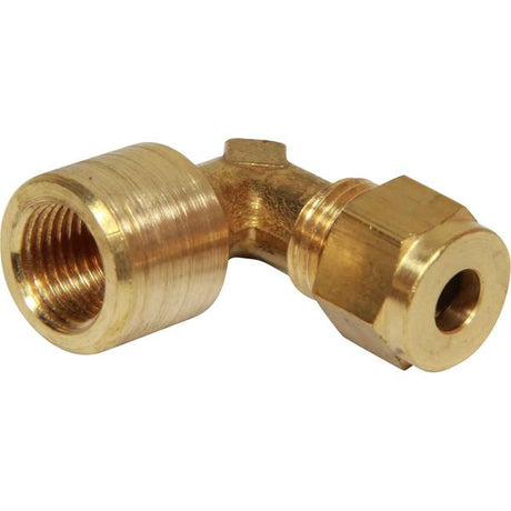 AG Brass Female Stud Elbow Coupling 1/4" x 1/4" BSP - PROTEUS MARINE STORE