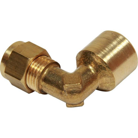 AG Brass Female Stud Elbow Coupling 1/4" x 1/4" BSP - PROTEUS MARINE STORE