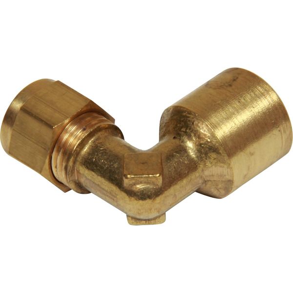 AG Brass Female Stud Elbow Coupling 5/16" x 1/4" BSP - PROTEUS MARINE STORE