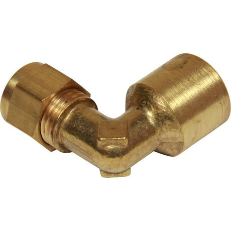 AG Brass Female Stud Elbow Coupling 5/16" x 1/4" BSP - PROTEUS MARINE STORE