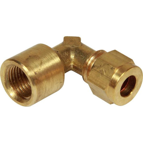 AG Brass Female Stud Elbow Coupling 5/16" x 1/4" BSP - PROTEUS MARINE STORE