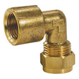 AG Brass Female Stud Elbow Coupling 3/8" x 1/2" BSP - PROTEUS MARINE STORE