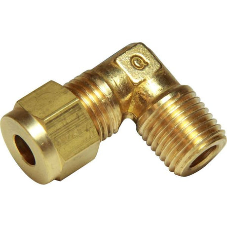 AG Brass Male Elbow Coupling 1/4" x 1/4" BSP Taper - PROTEUS MARINE STORE