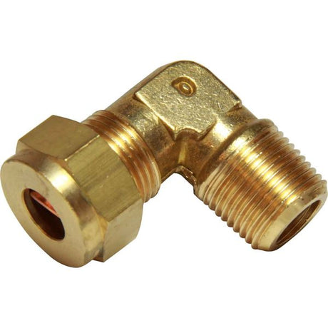 AG Brass Male Elbow Coupling 3/8" x 3/8" BSP Taper - PROTEUS MARINE STORE