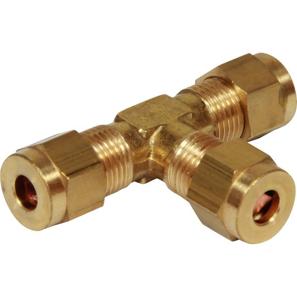 AG Brass Tee Coupling 3/16" x 3/16" x 3/16" - PROTEUS MARINE STORE