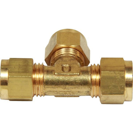 AG Brass Tee Coupling 1/4" x 1/4" x 1/4" - PROTEUS MARINE STORE