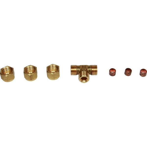 AG Brass Tee Coupling 1/4" x 1/4" x 1/4" - PROTEUS MARINE STORE