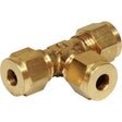 AG Brass Tee Coupling 1/4" x 1/4" x 1/4" - PROTEUS MARINE STORE