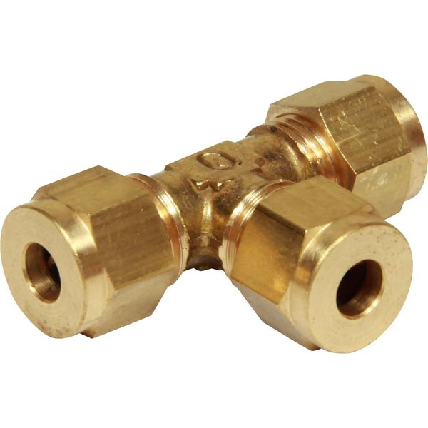 AG Brass Tee Coupling 1/4" x 1/4" x 1/4" - PROTEUS MARINE STORE