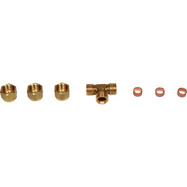 AG Brass Tee Coupling 5/16" x 5/16" x 5/16" - PROTEUS MARINE STORE