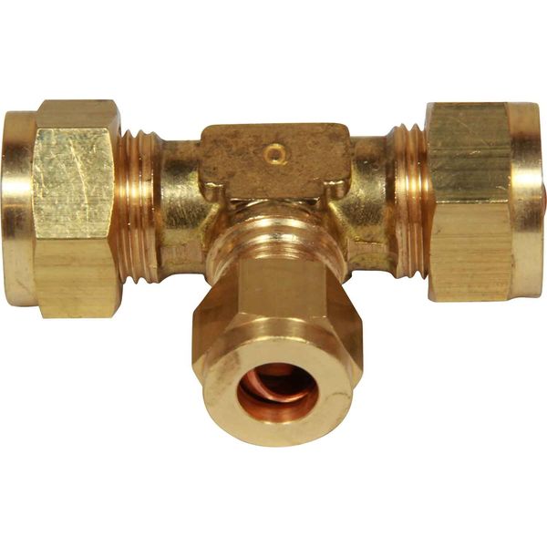 AG Brass Tee Coupling 3/8" x 3/8" x 5/16" - PROTEUS MARINE STORE