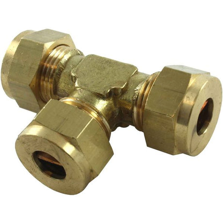 AG Brass Tee Coupling 3/8" x 3/8" x 3/8" - PROTEUS MARINE STORE