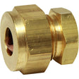 AG Brass Stop End Coupling 1/2" OD Tube - PROTEUS MARINE STORE