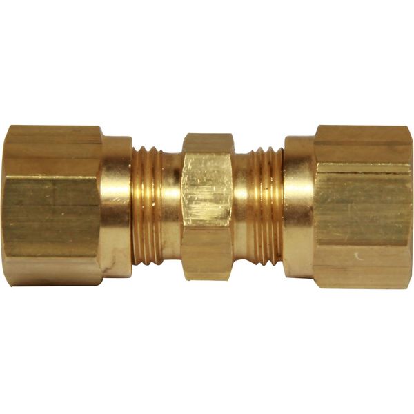 AG Brass Straight Coupling 8mm x 8mm - PROTEUS MARINE STORE