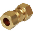 AG Brass Straight Coupling 12mm x 12mm - PROTEUS MARINE STORE