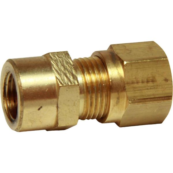 AG Brass Female Stud Coupling 8mm x 1/8" BSP - PROTEUS MARINE STORE