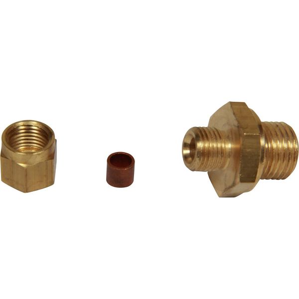 AG Brass Male Stud Coupling 5mm x 1/4" BSP - PROTEUS MARINE STORE