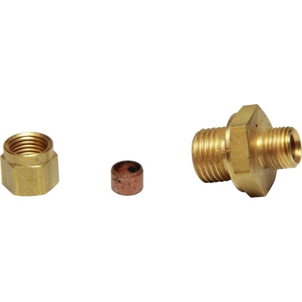 AG Brass Male Stud Coupling 6mm x 1/4" BSP - PROTEUS MARINE STORE