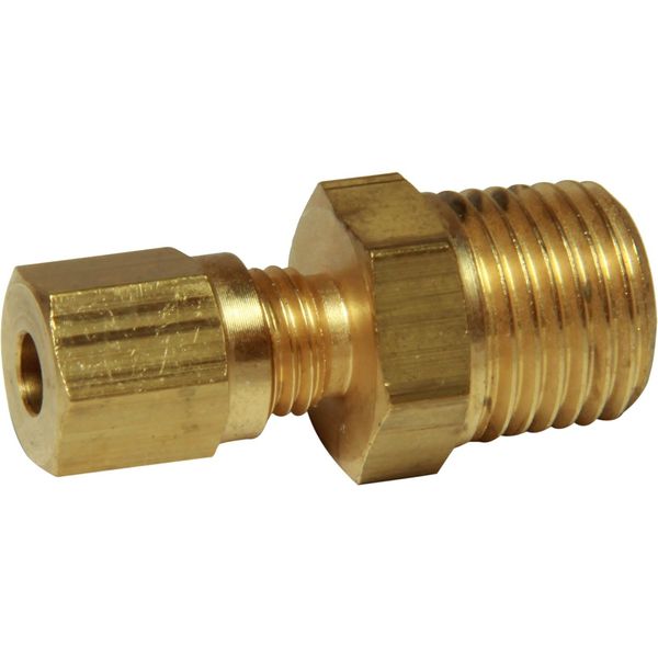 AG Brass Male Stud Coupling 4mm x 1/4" BSP Taper - PROTEUS MARINE STORE