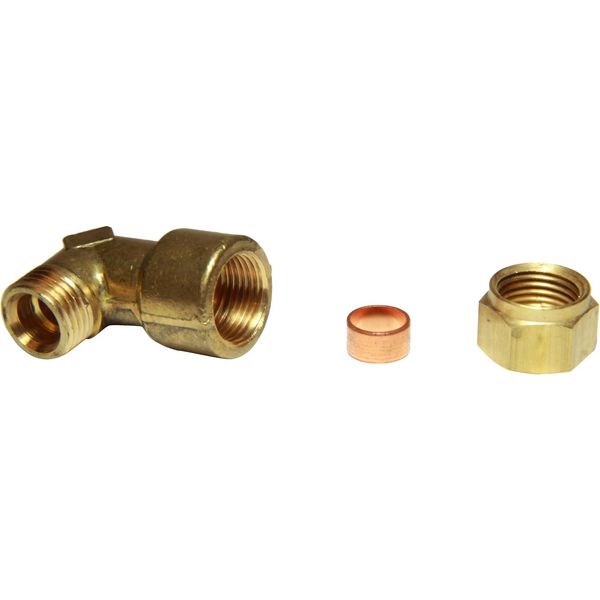 AG Female Stud Elbow Coupling 10mm x 3/8" BSP - PROTEUS MARINE STORE