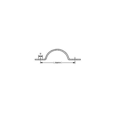 AG Saddle Clamp Copper 3/16" Tube (10) - PROTEUS MARINE STORE