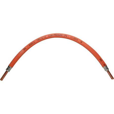 AG Orange Gas Hose BS3212/2 3/8" x 18" - PROTEUS MARINE STORE