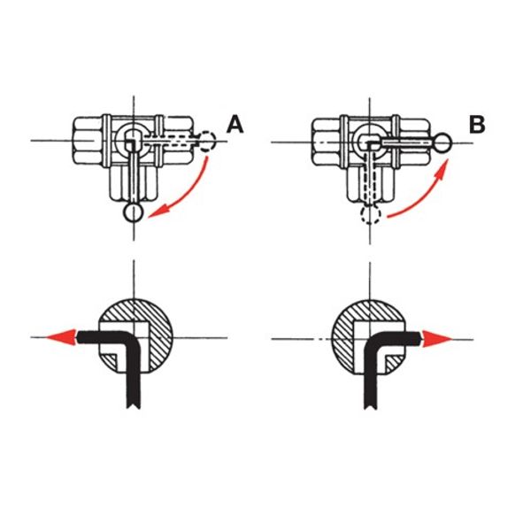 AG L Port Ball Valve LP 1" BSP - PROTEUS MARINE STORE