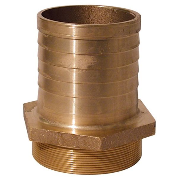 AG Connector Bronze 4" BSP - 4" Hose - PROTEUS MARINE STORE