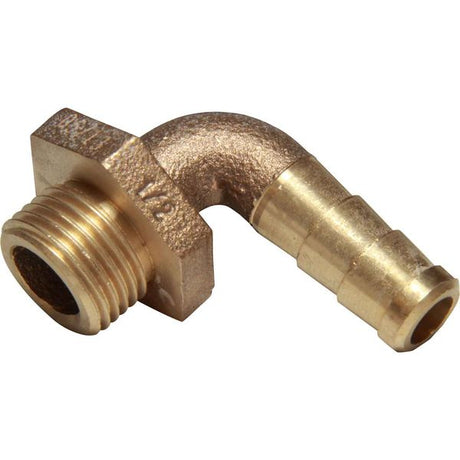 AG Right Angle Hose Connector Bronze 1/2" BSP - 1/2" Hose - PROTEUS MARINE STORE