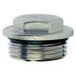 AG Nickel Plated Brass Flanged Plug 3/8" BSP Parallel - PROTEUS MARINE STORE