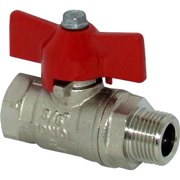 AG Tee Ball Valve PN50 3/8" BSP Male to Female - PROTEUS MARINE STORE