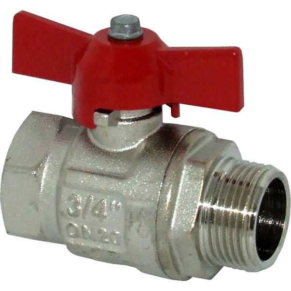AG Tee Ball Valve PN40 3/4" BSP Male to Female - PROTEUS MARINE STORE